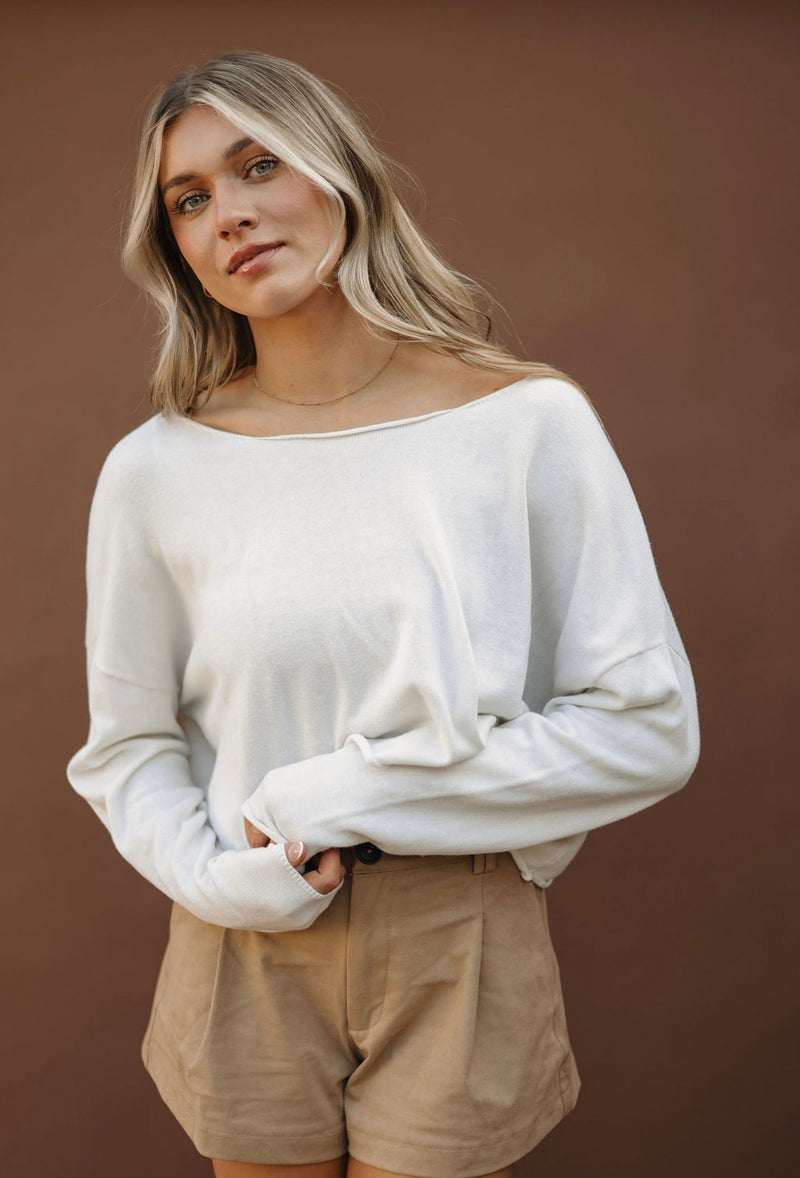 Whip Cream Off The Shoulder Top