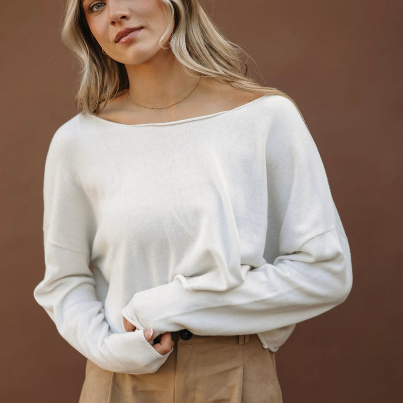 Whip Cream Off The Shoulder Top