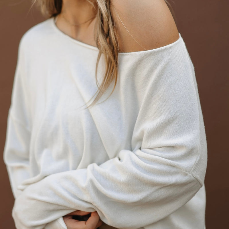 Whip Cream Off The Shoulder Top