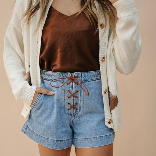 Chestnut Satin Top