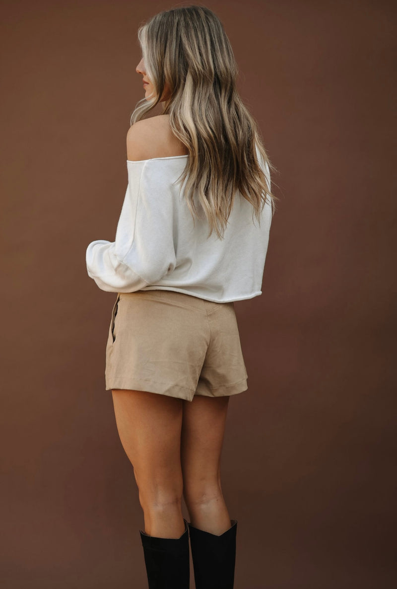 Whip Cream Off The Shoulder Top