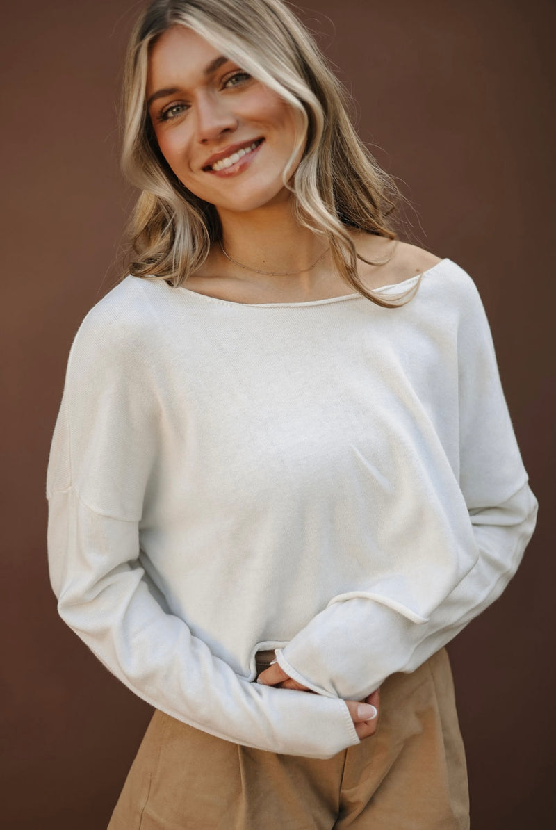 Whip Cream Off The Shoulder Top