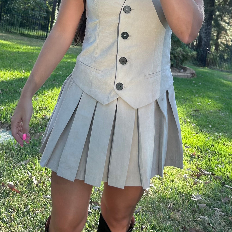 Brooklyn Dress-Beige