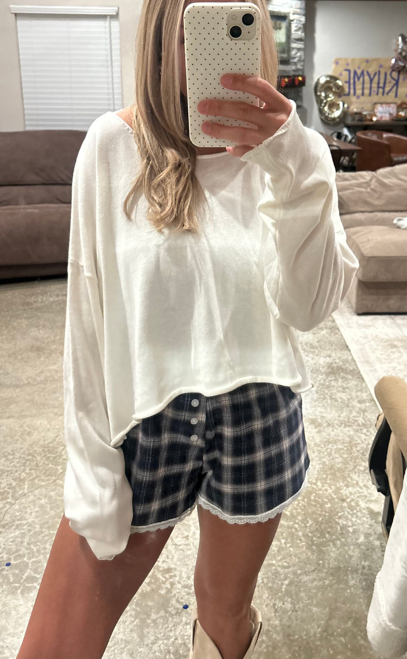 Cream Off the Shoulder Top