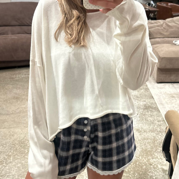 Cream Off the Shoulder Top