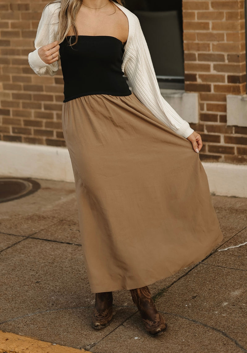 Strapless Midi Dress