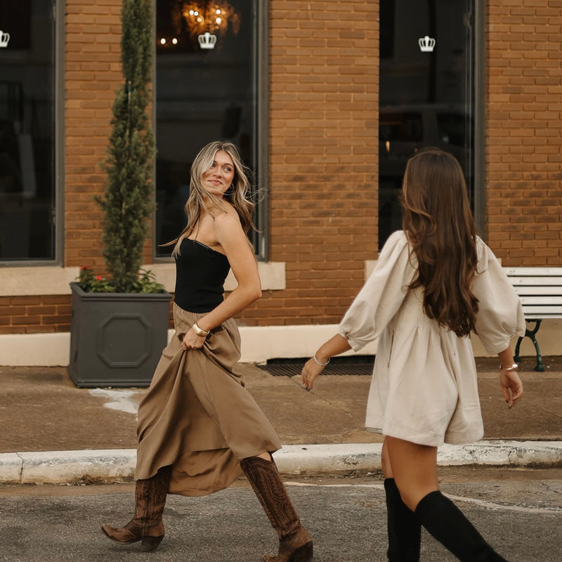 Strapless Midi Dress