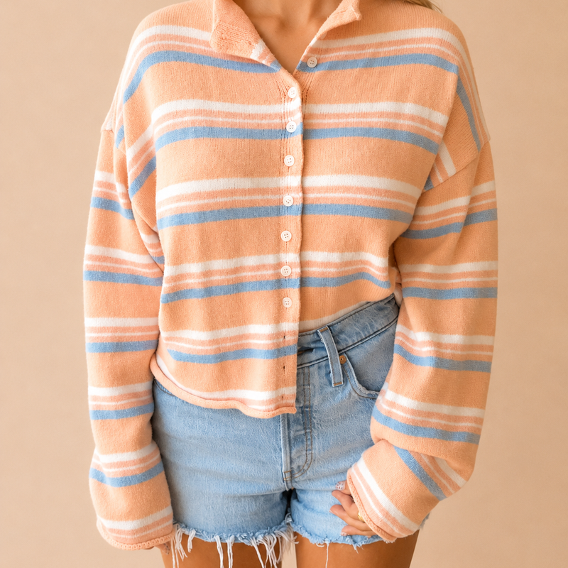 Sherbet Stripe Top