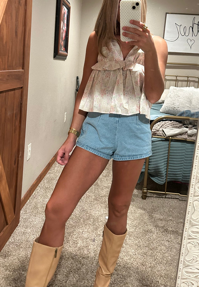 V-Neck Floral Top