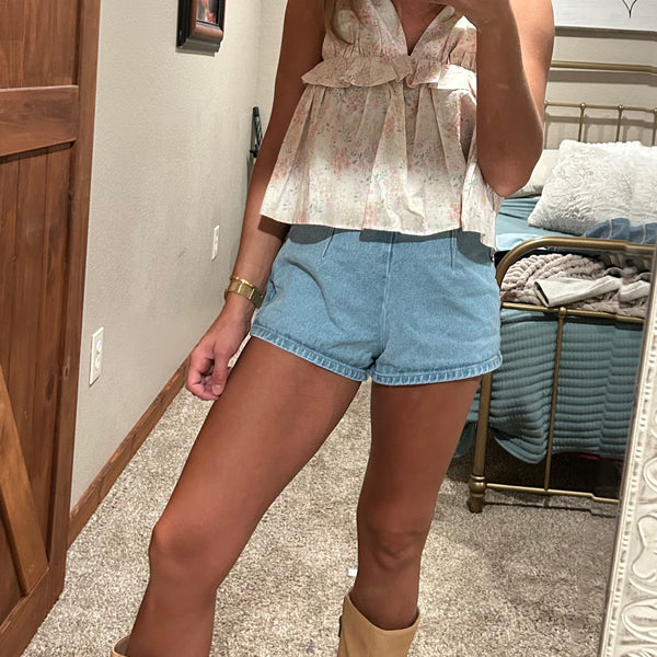 V-Neck Floral Top