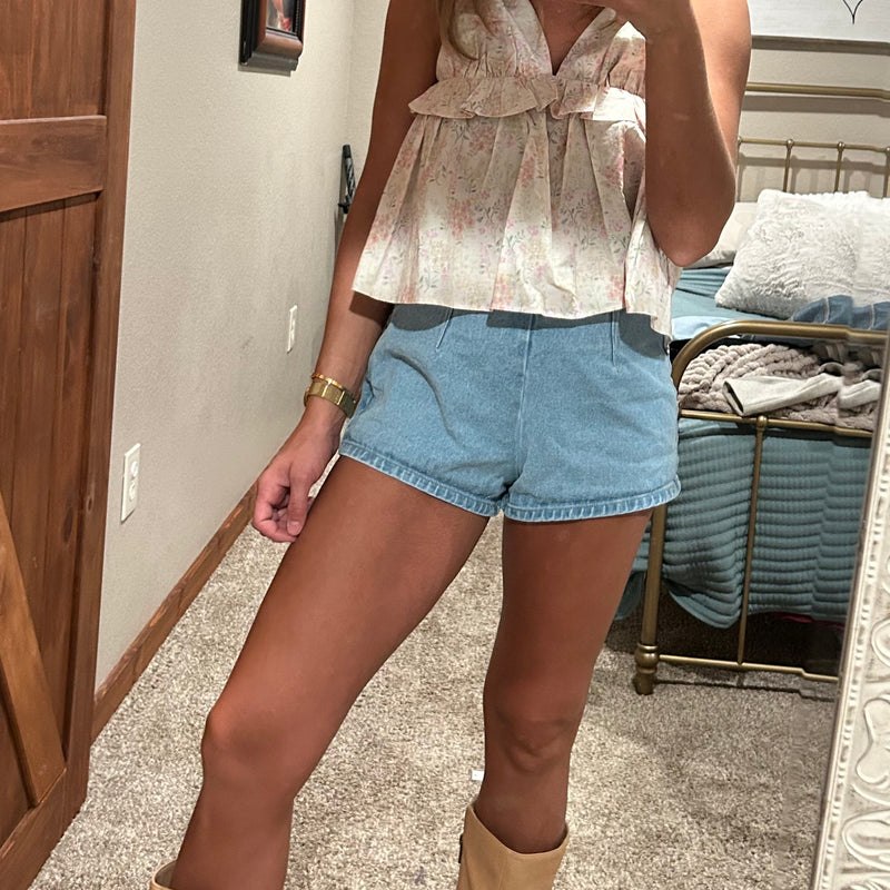 V-Neck Floral Top