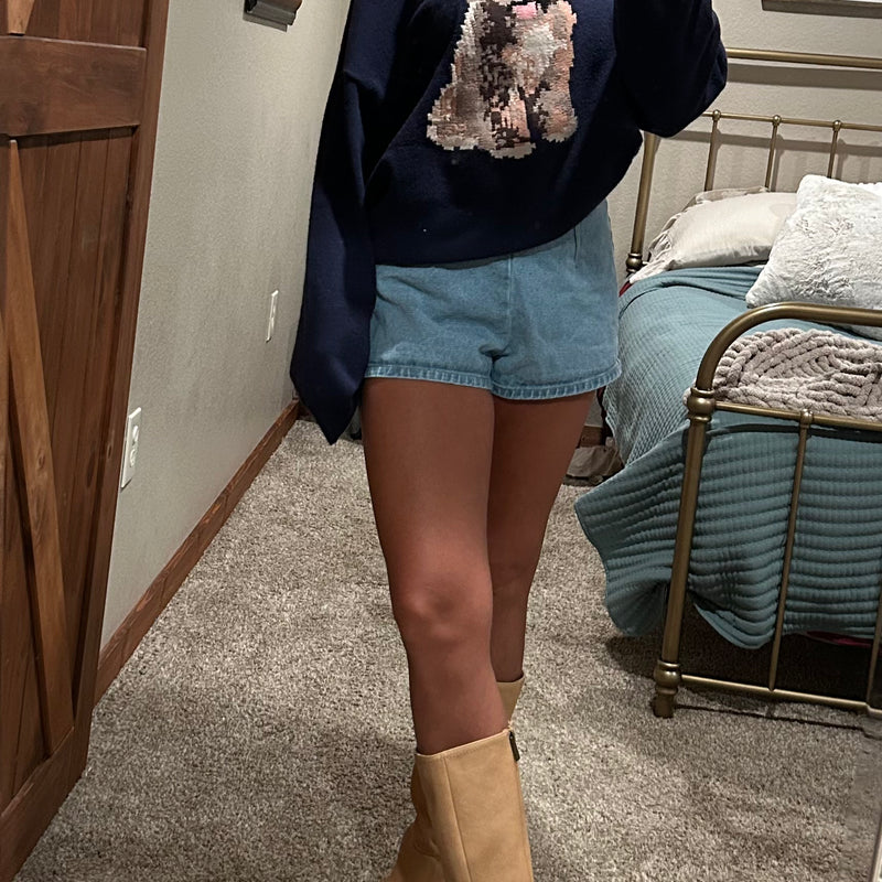 Sophie Goldendoodle Sweater-Navy