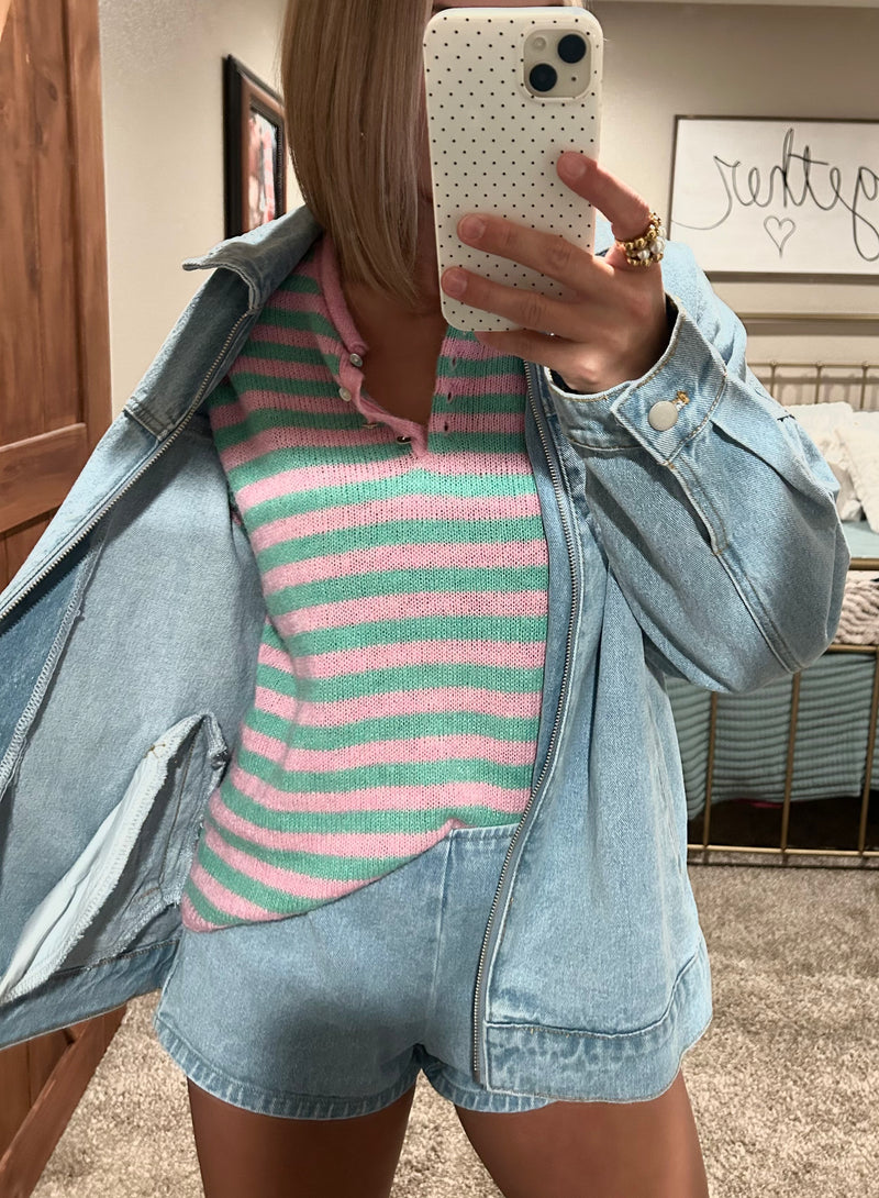 Pink Lime Top