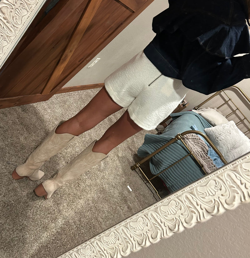 Ruffle Denim Jacket